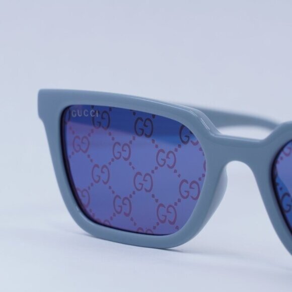 🕶️ New Gucci GG1539S 003 Sunglasses - Light Blue Frame - Picture 15 of 16